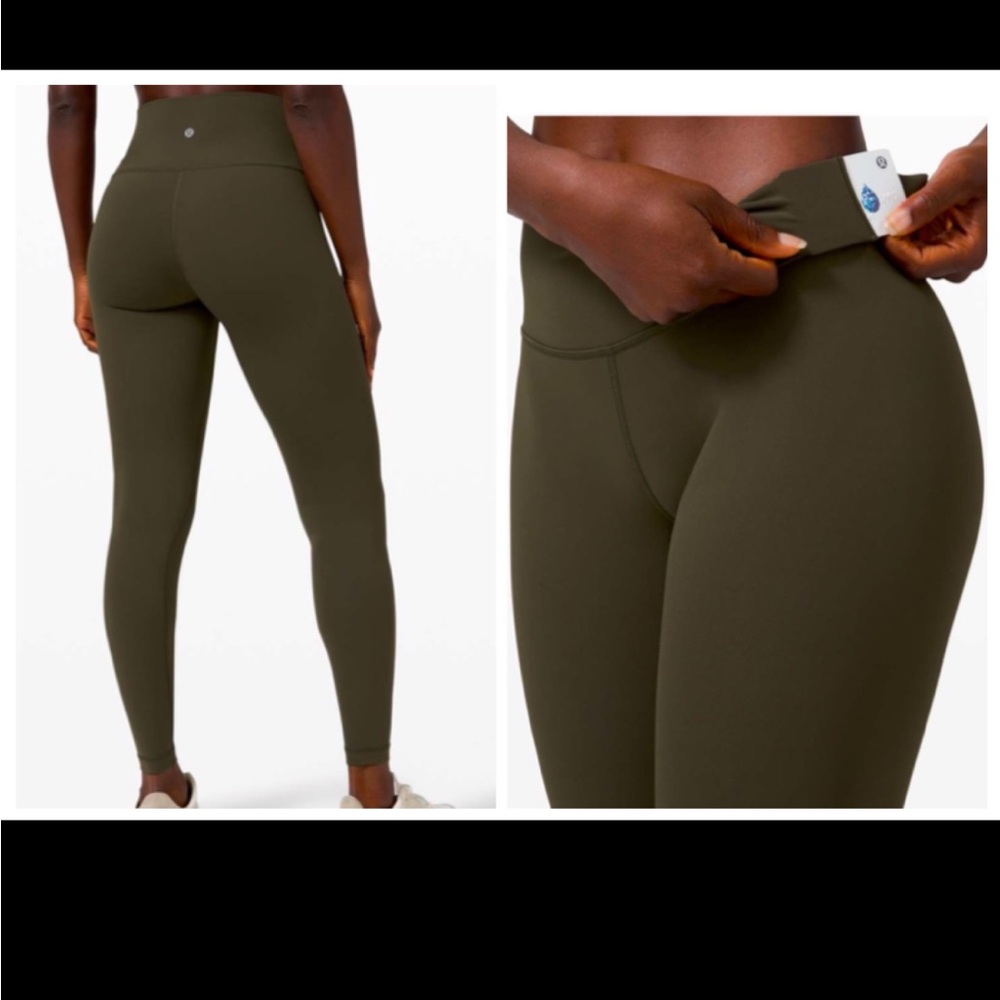 Lululemon Wunder Under High-Rise Tight 28" *Full-On Luxtreme Dark Olive 🫒 EUC.